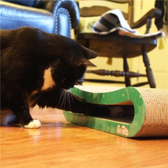 Premium Cat Scratcher, Infinity Lounge Corrugated Cardboard is Reversible - Picture 3 of 7